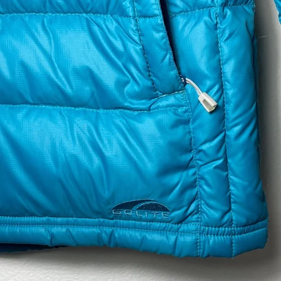 Women's Teal Puffer Jacket - Picture 9 of 15